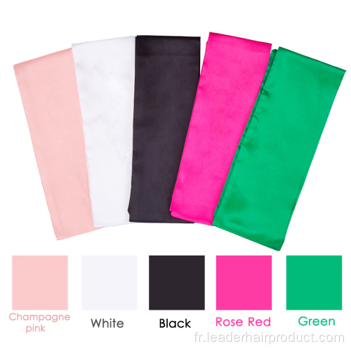 Wrap de pose de bord en satin de soie personnalisé pour perruques